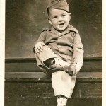 A photo of Dock Burke as a young child in 1943