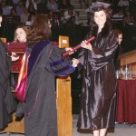 Cassidy Burke receives her diploma from Texas A&M University