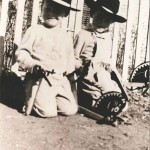 Dock Burke and his brother Lee when they were small children.