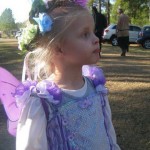 Dock Burke's granddaughter Hannah in a fairy costume.